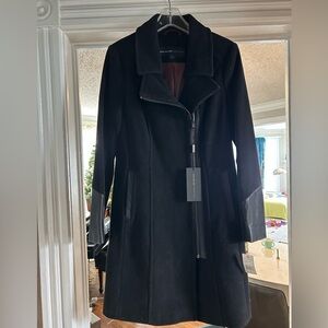Andrew Marc NY Black Wool Coat